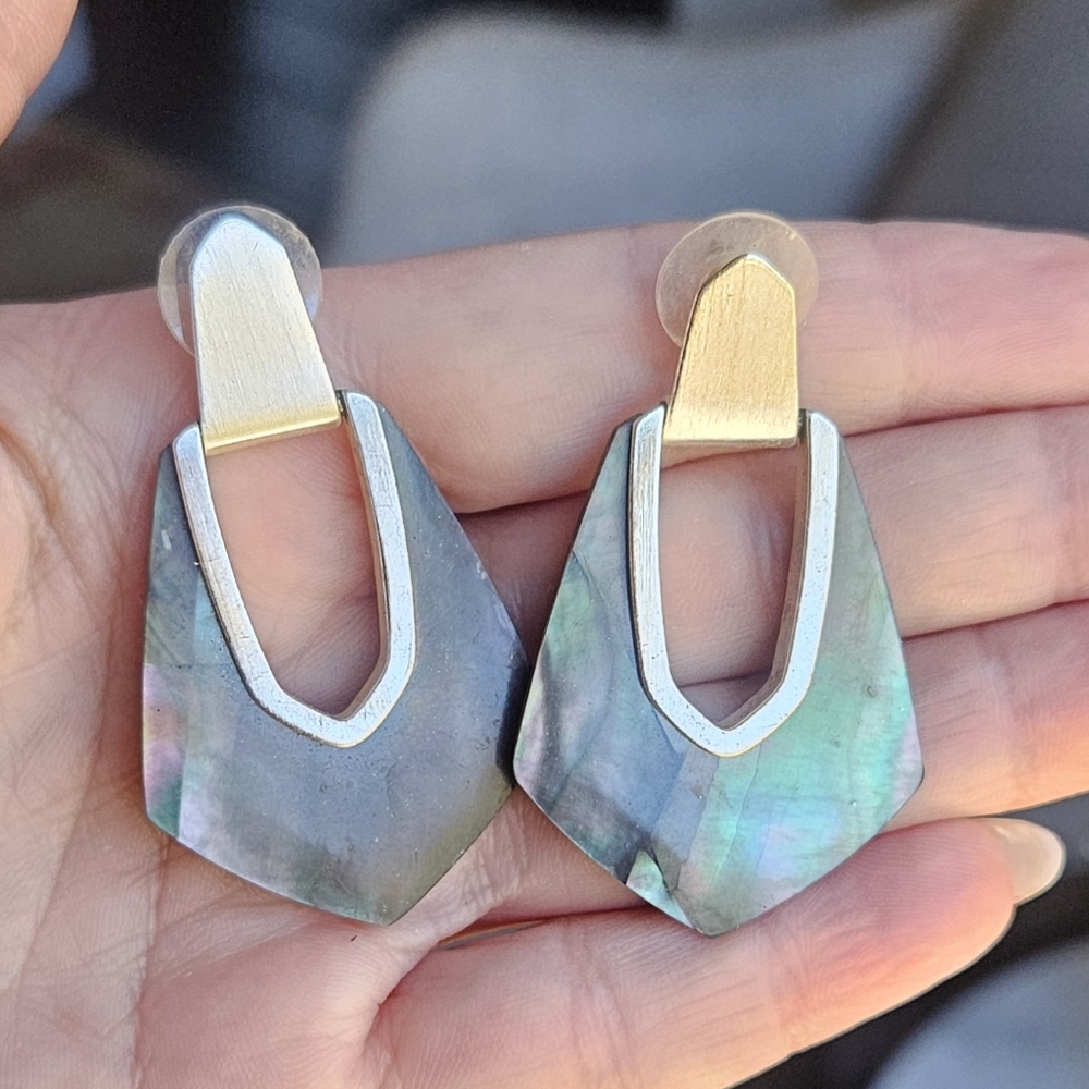 Kendra Scott Mother Of Pearl Earrings